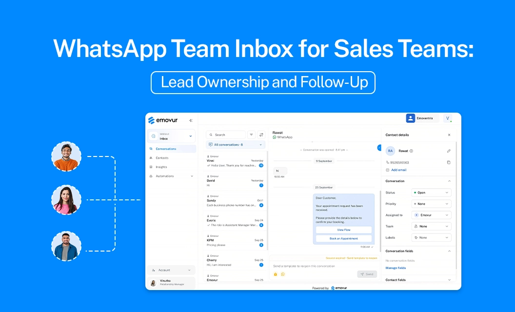 WhatsApp for Sales: Team Inbox, Lead Ownership, Follow-Up