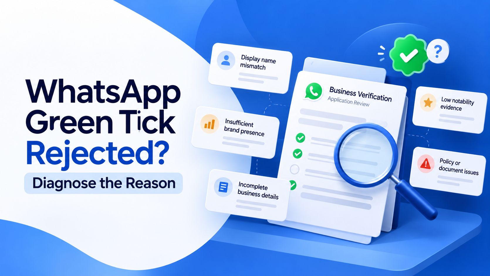 WhatsApp Green Tick Rejected? Diagnose the Reason