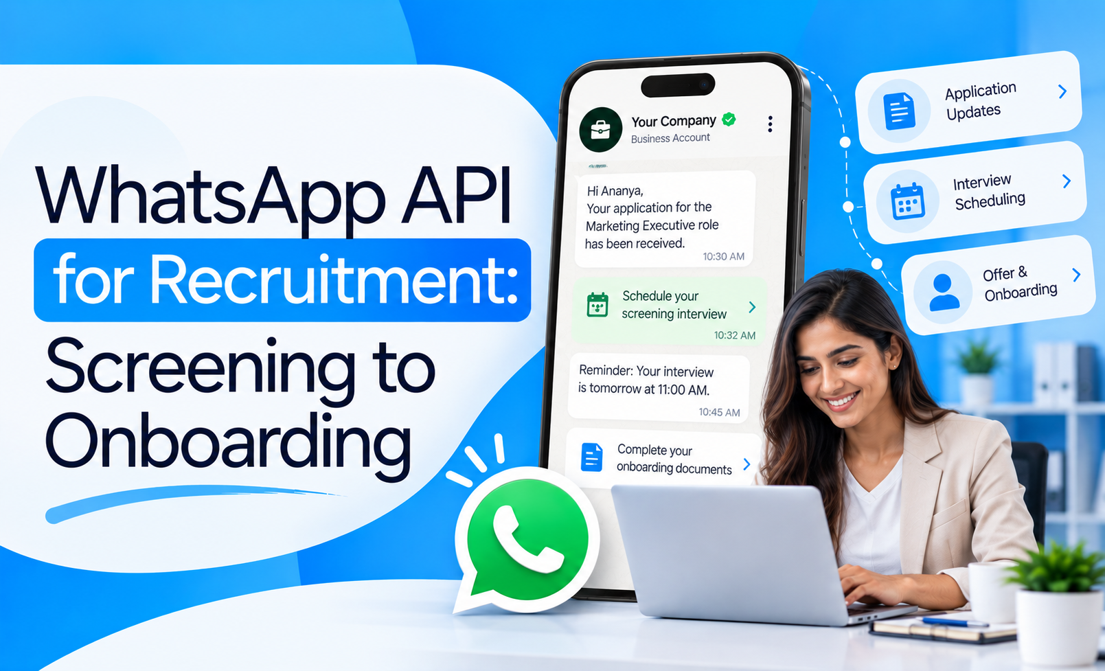 WhatsApp API for Recruitment: Screening to Onboarding