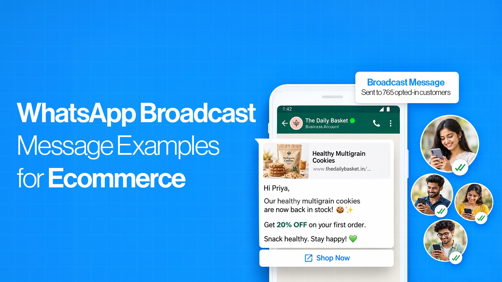 WhatsApp Broadcast Message Examples for Ecommerce